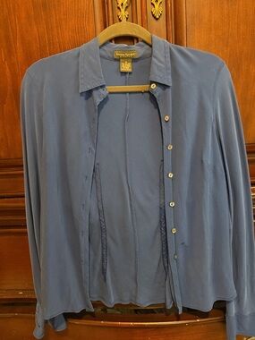 Banana Republic Men's Slate Blue Lightweight Shirt Jacket